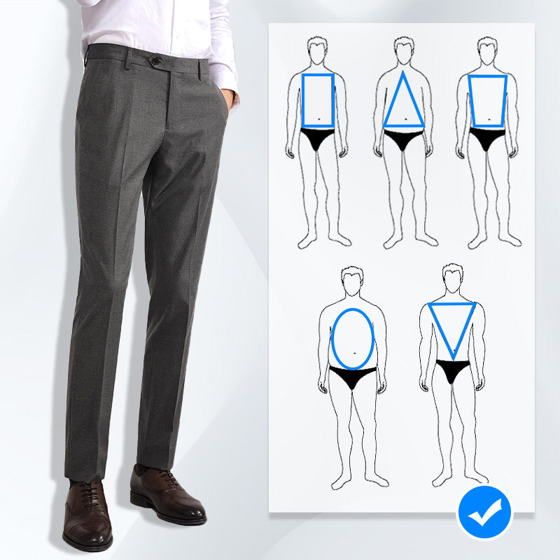 🔥2025 HOT SALE🔥 Business Casual Dress Pants with Adjusting Elastic Band