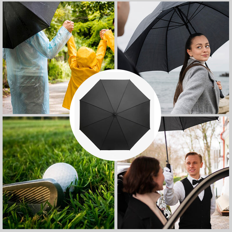 Double Golf Umbrella With Full Fiber Long Handle