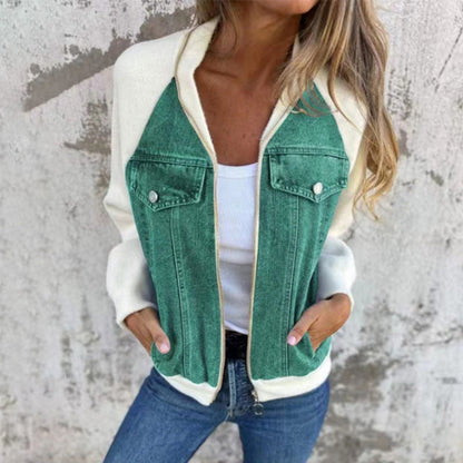 🔥New Fashion Women's Creative Denim Splicing Jacket