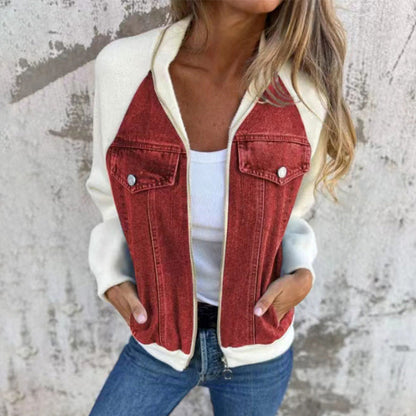 🔥New Fashion Women's Creative Denim Splicing Jacket