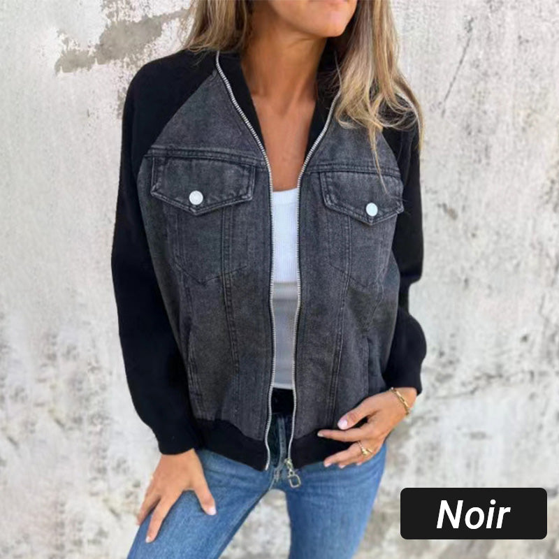 🔥New Fashion Women's Creative Denim Splicing Jacket