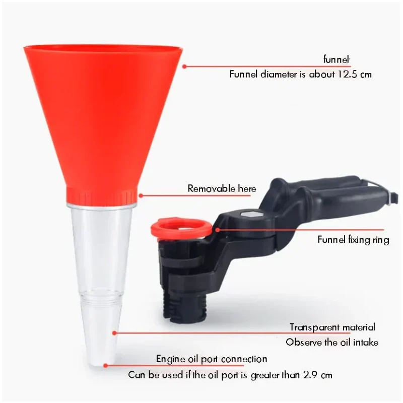 Universal Engine Oil Filling Funnel Set