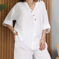 🔥Free Shipping-Summer Sale 💕Women's Casual Cotton Linen Two-Piece Set