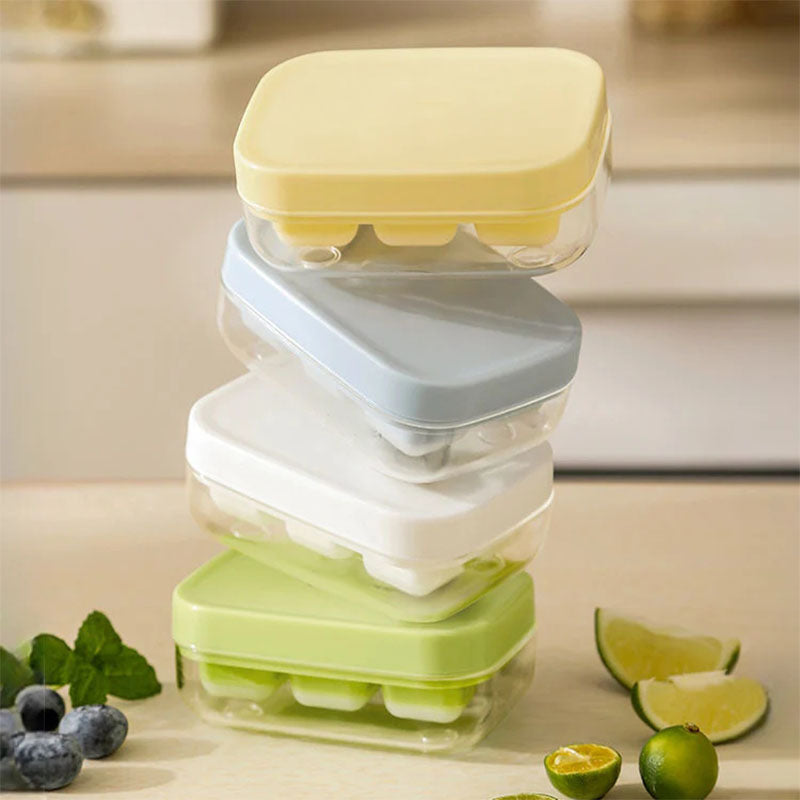 Mini ice cube tray with 6 compartments, food-safe and easy to remove