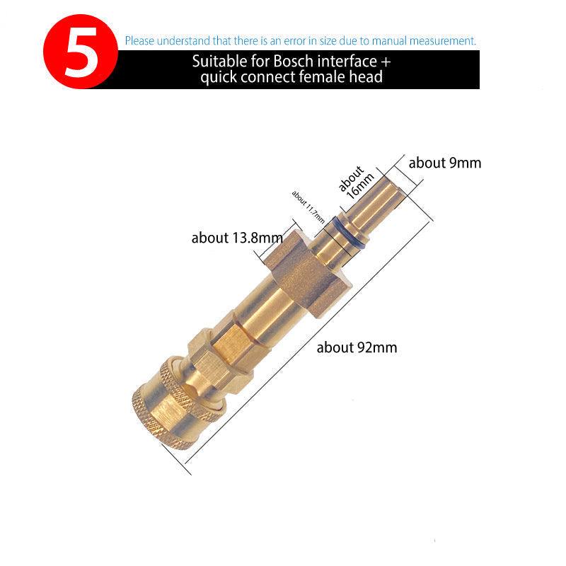 Nilfisk/ Karcher/ YILI Quick Connect Adapter