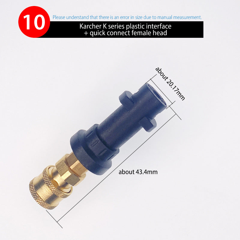 Nilfisk/ Karcher/ YILI Quick Connect Adapter