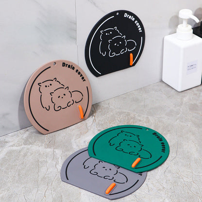 Cartoon anti-odor floor drain cover