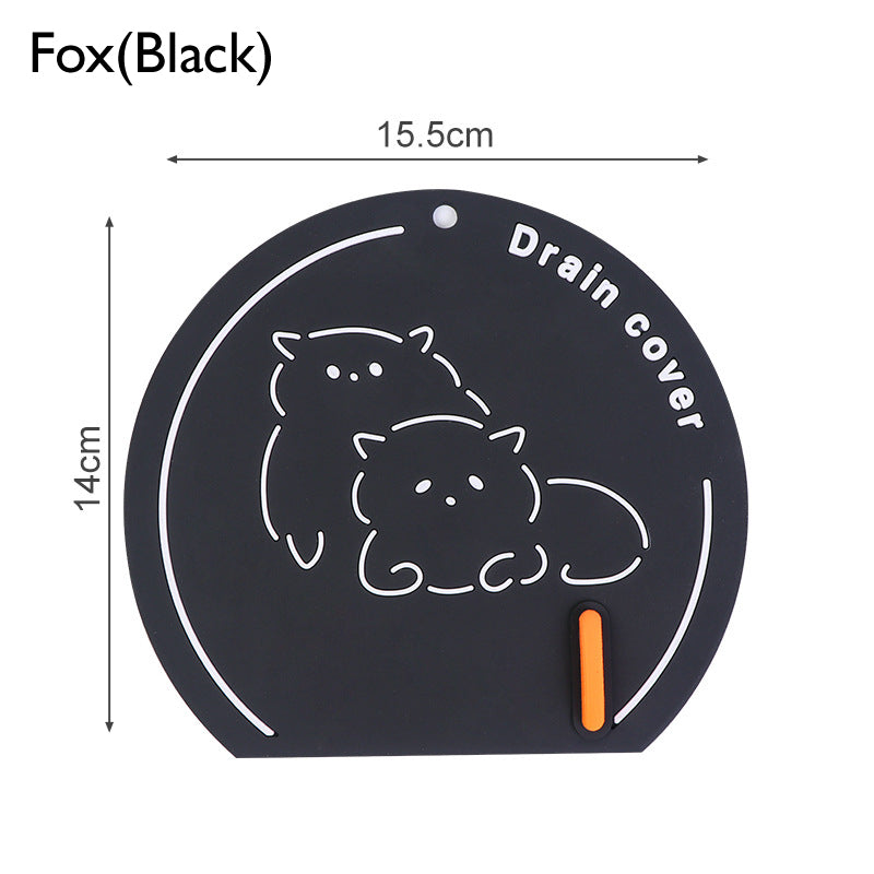 Cartoon anti-odor floor drain cover