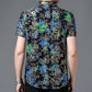 Men's Trendy Pattern Breathable Short Sleeve Shirt
