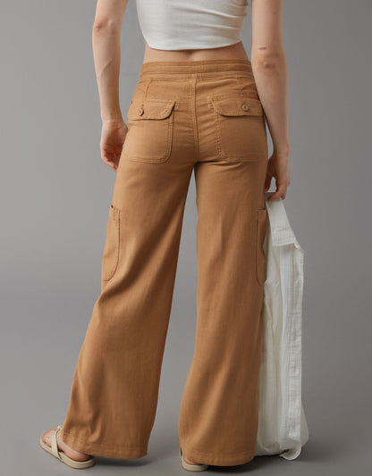 🔥BUY 2 GET 10% OFF💝Linen-Blend Wide-Leg Cargo Pant