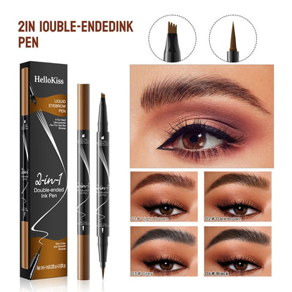 Buy 1 Get 1 Free  🎊🎁2-In-1 Waterproof Long-Lasting Eyebrow Pen