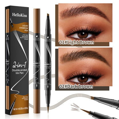 Buy 1 Get 1 Free  🎊🎁2-In-1 Waterproof Long-Lasting Eyebrow Pen