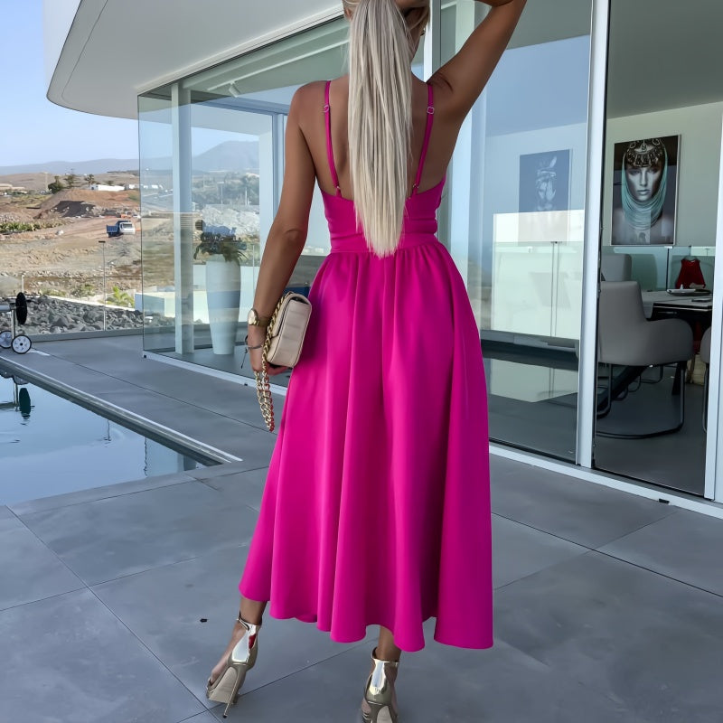 🔥 "Become the Summer Icon!  💃 Deep V Slit Dress Collection"