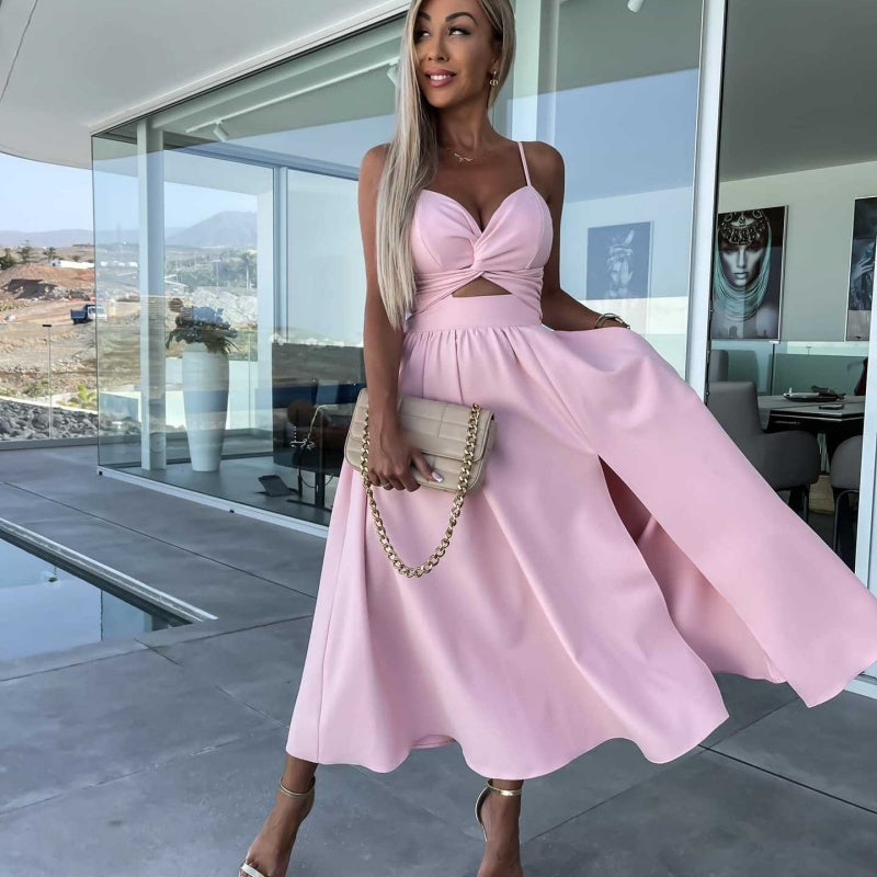🔥 "Become the Summer Icon!  💃 Deep V Slit Dress Collection"