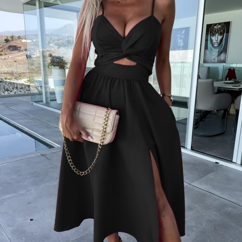 🔥 "Become the Summer Icon!  💃 Deep V Slit Dress Collection"