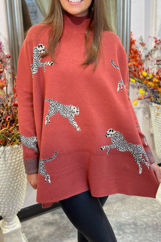 🔥HOT SALE 🔥Casual retro tiger and leopard print long-sleeved top
