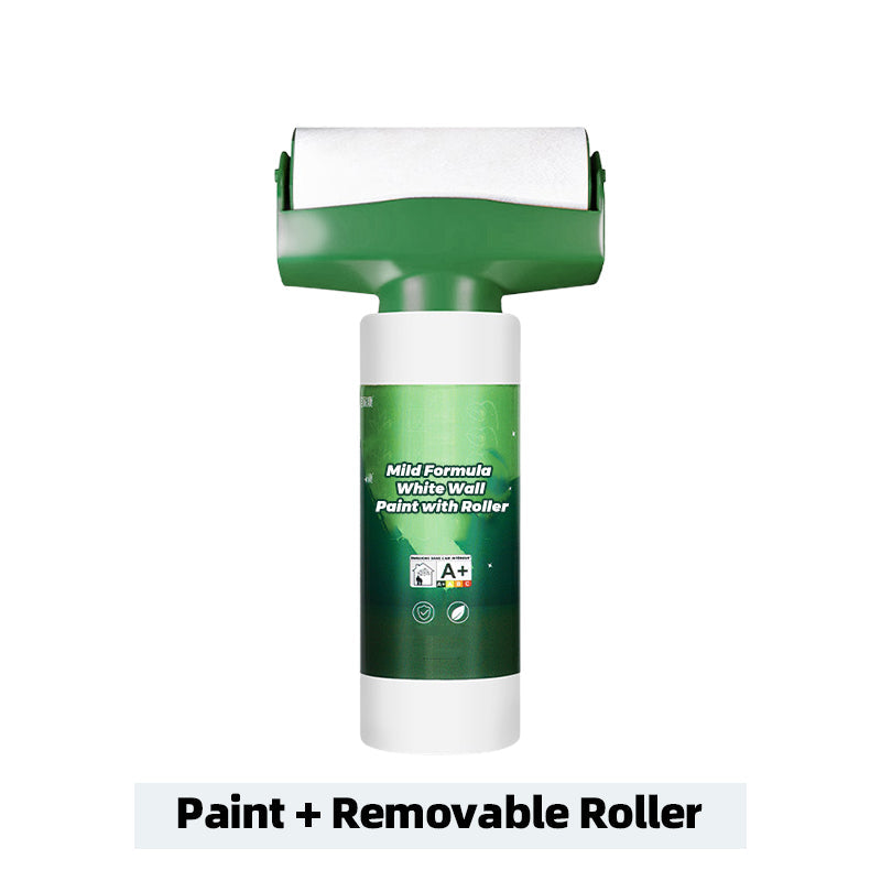 🔥Free Shipping⏳Mild Formula White Wall Paint with Roller