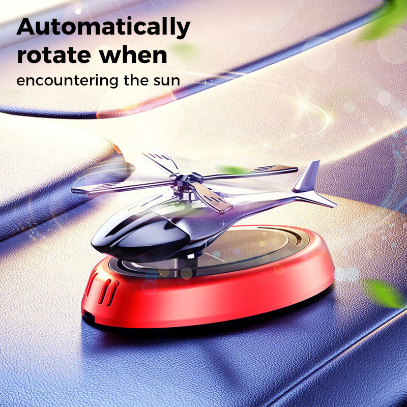 🔥2025 Hot Sale🔥Solar Rotating Helicopter Shaped Car Fragrance Diffuser