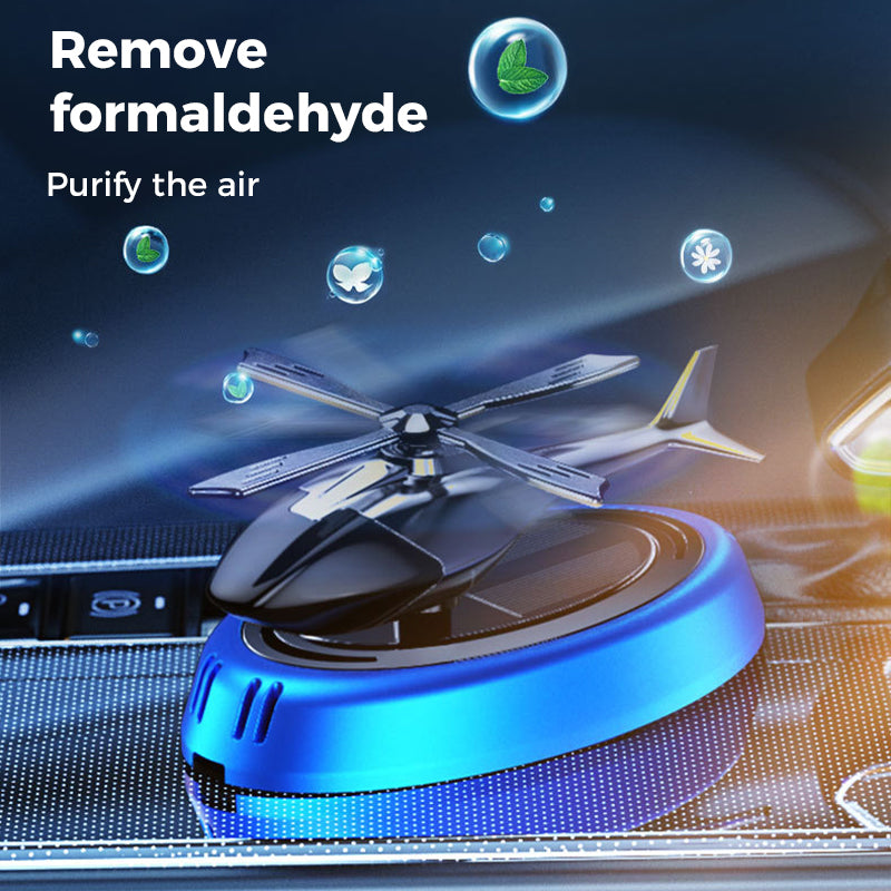 🔥2025 Hot Sale🔥Solar Rotating Helicopter Shaped Car Fragrance Diffuser