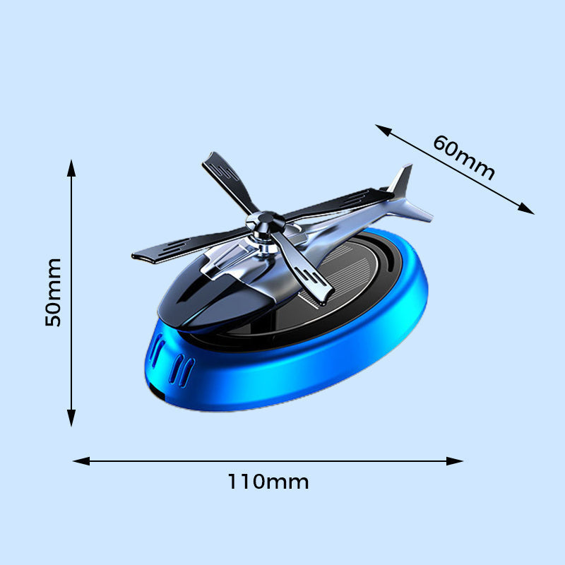 🔥2025 Hot Sale🔥Solar Rotating Helicopter Shaped Car Fragrance Diffuser
