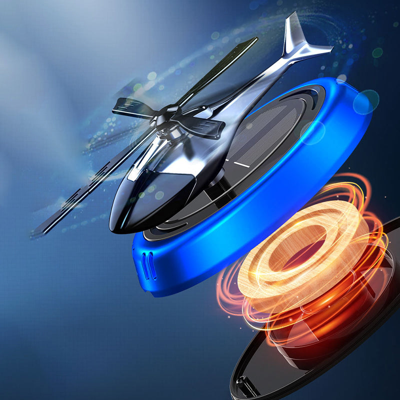 🔥2025 Hot Sale🔥Solar Rotating Helicopter Shaped Car Fragrance Diffuser