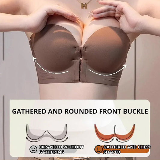 Women's Non-Slip Front Closure Strapless Bra