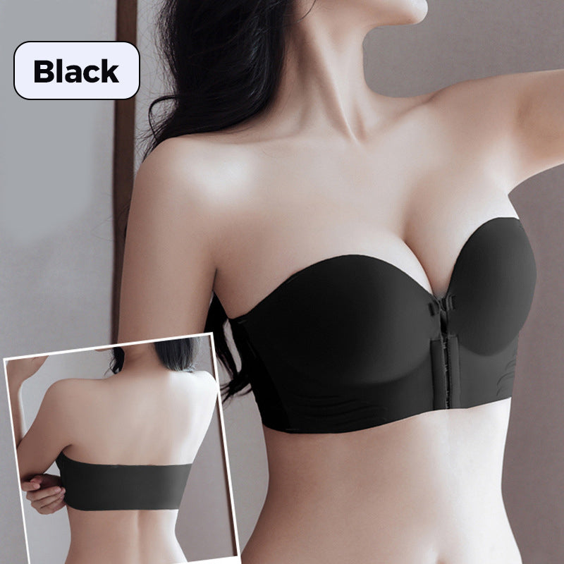 Women's Non-Slip Front Closure Strapless Bra