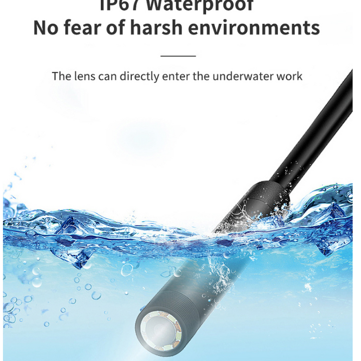 Industrial Endoscope Camera with 3-in-1 USB Snake Camera For Type- C, Android & PC Endoscope