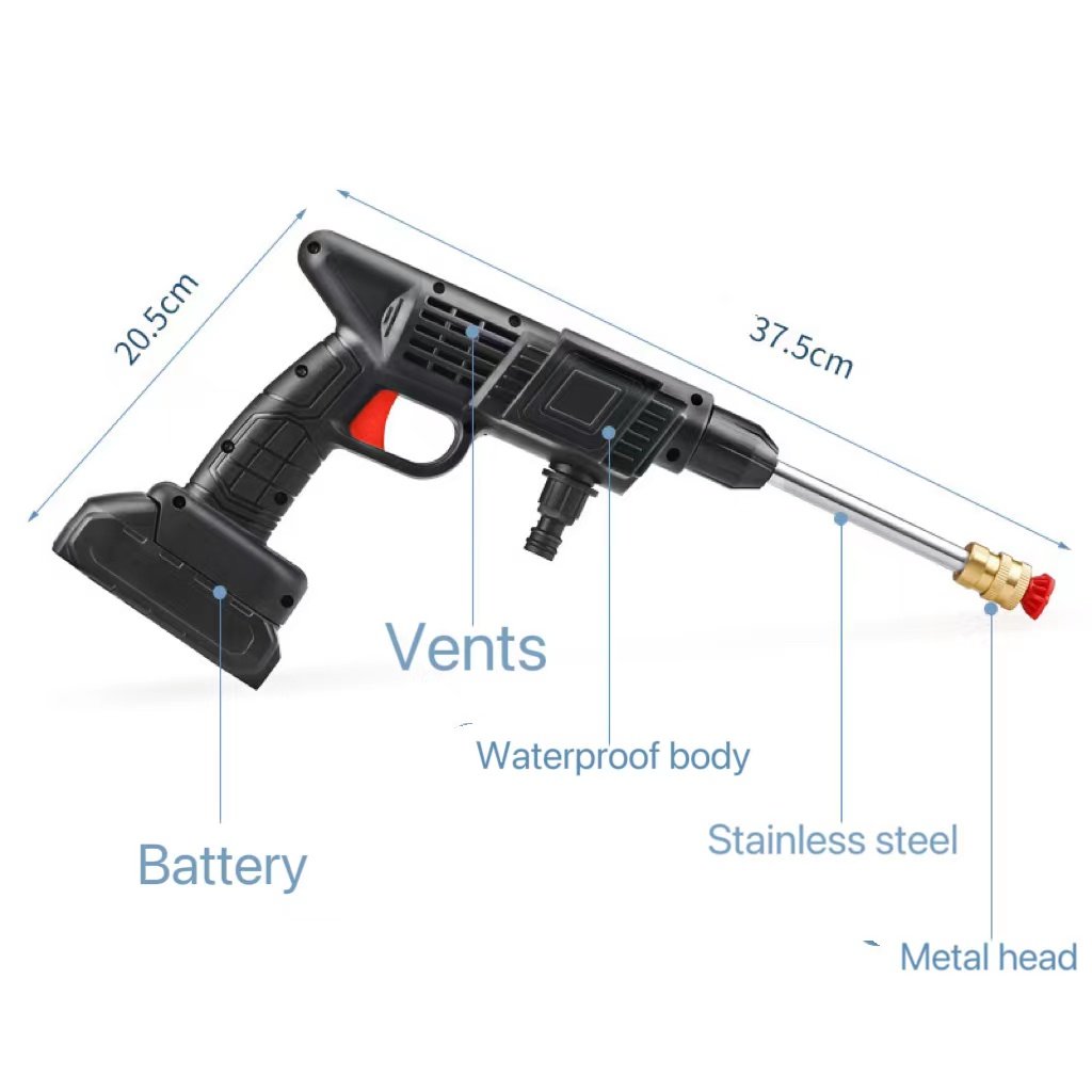 Cordless Portable High Pressure Spray Water Gun