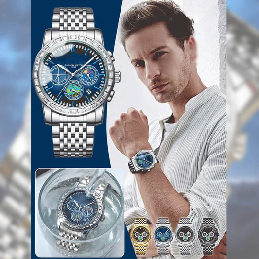 💎Elegant & Timeless - Men’s Steel Quartz Watch ⌚