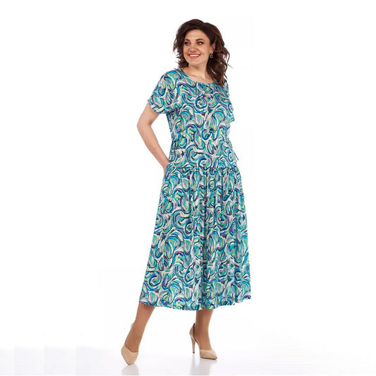 🎉🛍️Hot Promotion 50% OFF💃Summer Patterned Chiffon Dress