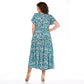 🎉🛍️Hot Promotion 50% OFF💃Summer Patterned Chiffon Dress