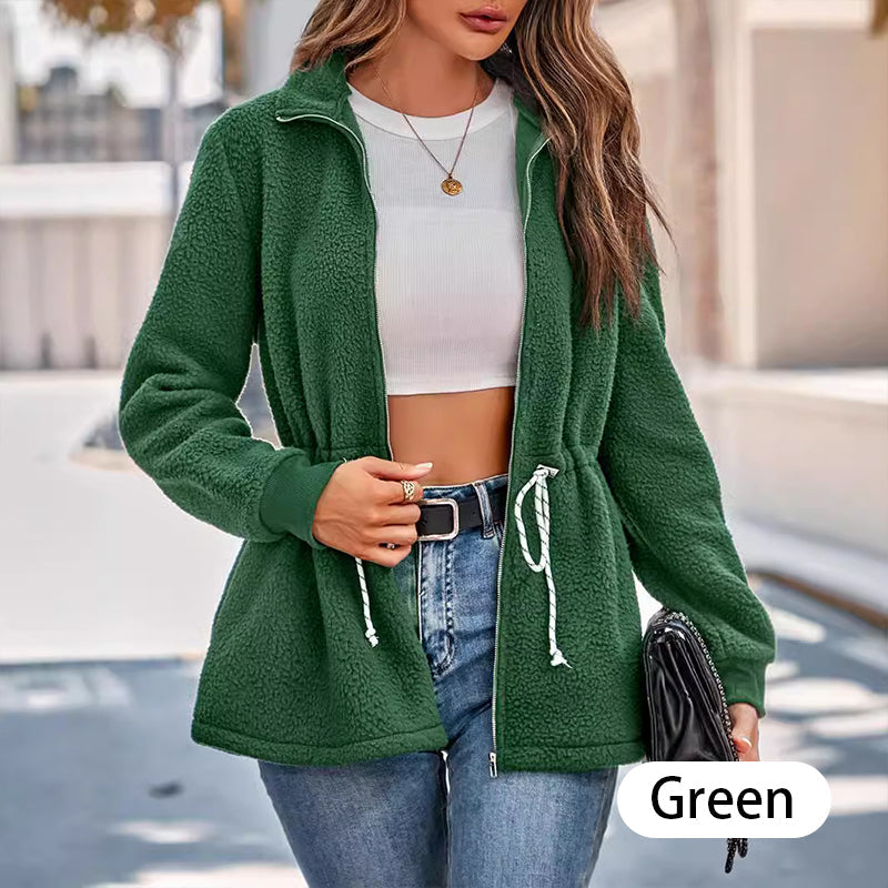 🍁 Fall fashion new arrivals-50% OFF🍂 Women's Plush Soft Coat--Waist design is more fashionable and warm