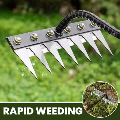 🔥5/6/7/8 Teeth Carbon Steel Garden Weeding Rake