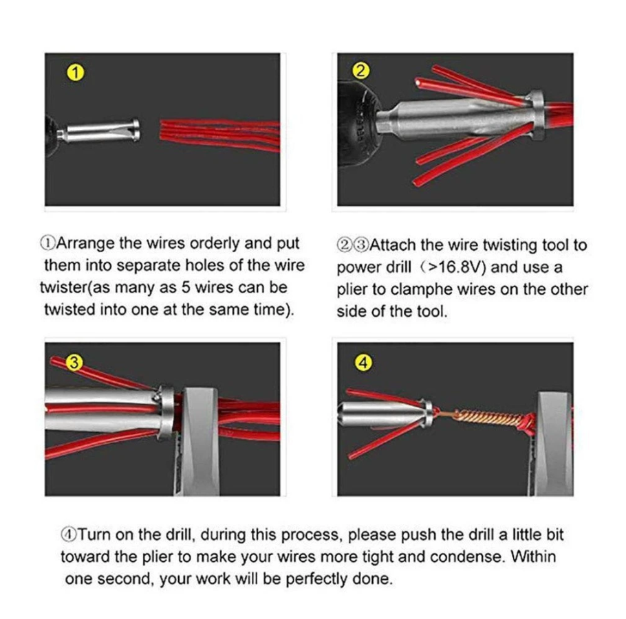 Wire Stripping And Twisting Tool