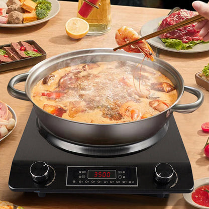 3500W Concave Induction Cooktop with 10 Temperature Levels