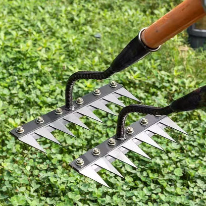 5/6/7/8 Teeth Carbon Steel Garden Weeding Rake