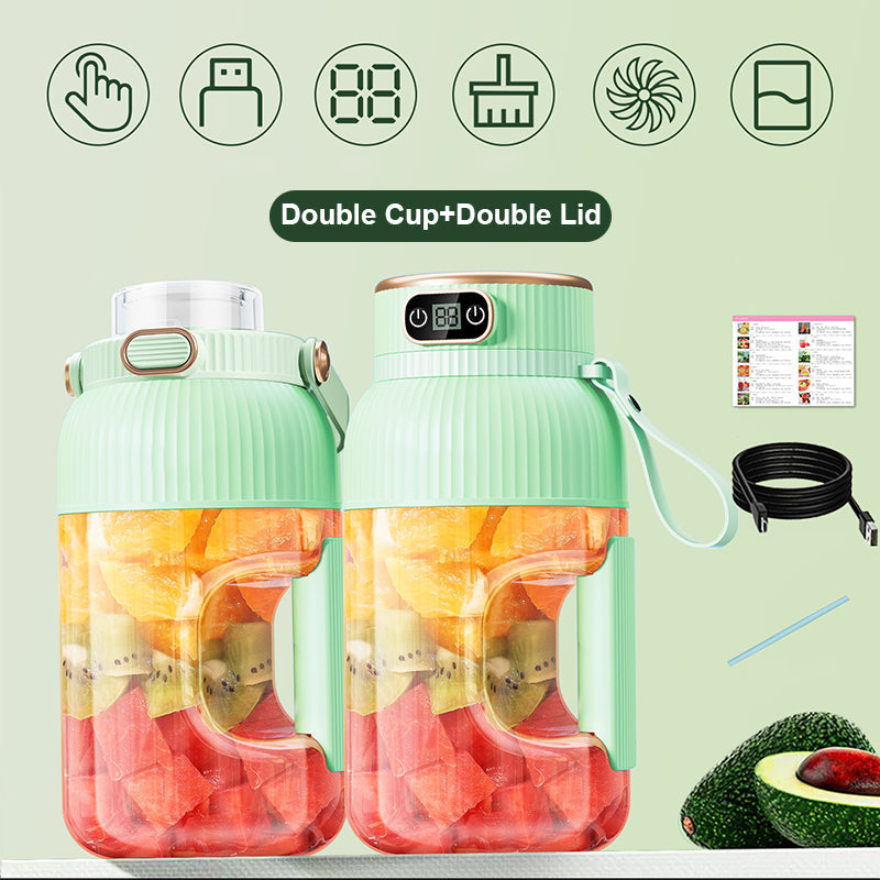 🍹New arrival 50% OFF!🍊2-in-1 juicer cup 🍹 Drink directly after juicing. Large capacity, digital screen, multi-blade design. Portable and a must-have for the gym and outdoors 🏋️