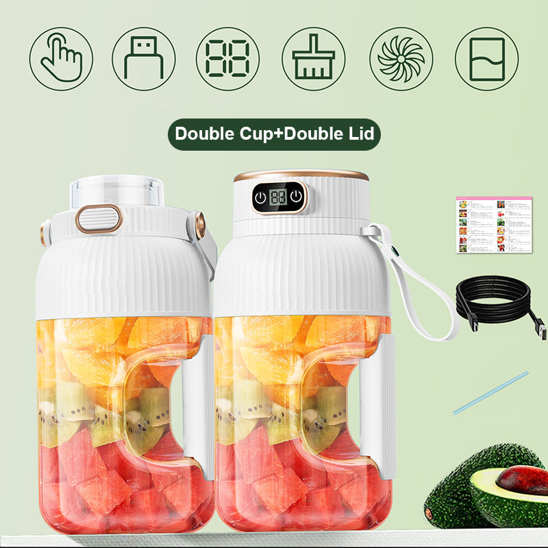 🍹New arrival 50% OFF!🍊2-in-1 juicer cup 🍹 Drink directly after juicing. Large capacity, digital screen, multi-blade design. Portable and a must-have for the gym and outdoors 🏋️