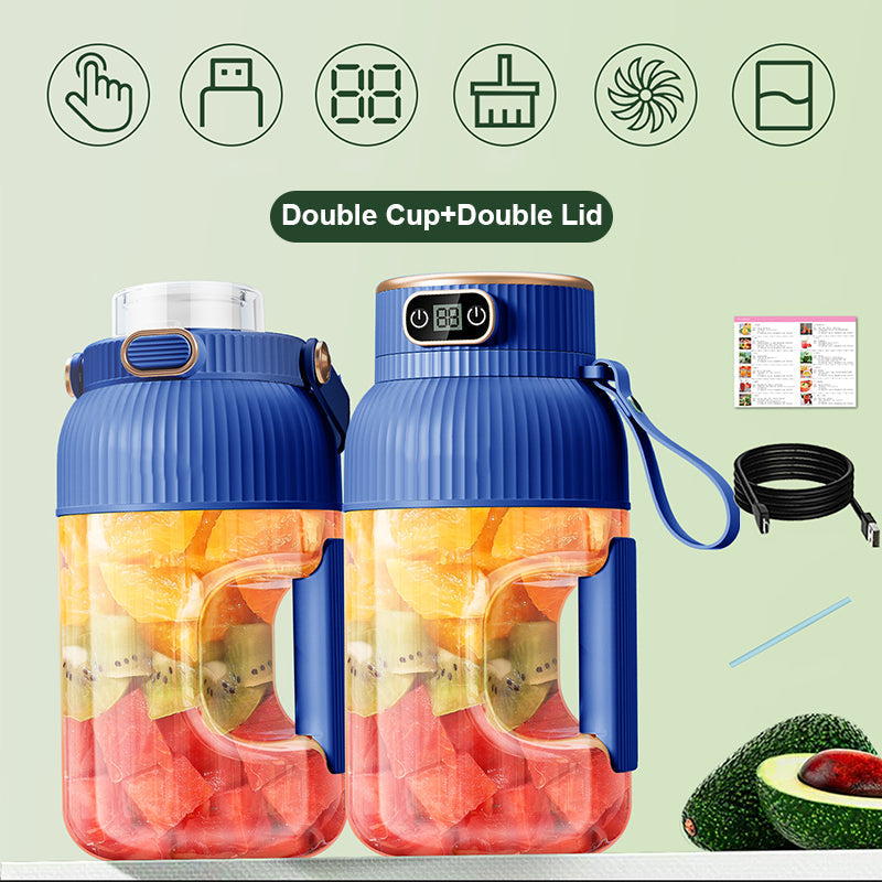 🍹New arrival 50% OFF!🍊2-in-1 juicer cup 🍹 Drink directly after juicing. Large capacity, digital screen, multi-blade design. Portable and a must-have for the gym and outdoors 🏋️