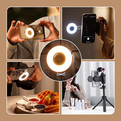 Portable Magnetic Selfie Light with Adjustable Brightness