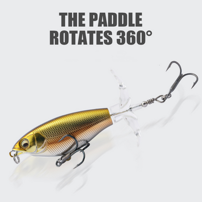 Bionic Fishing Lure Set with 3 Hooks & 360° Propeller Blade