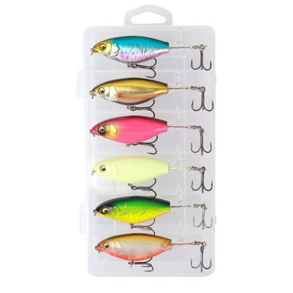 Bionic Fishing Lure Set with 3 Hooks & 360° Propeller Blade