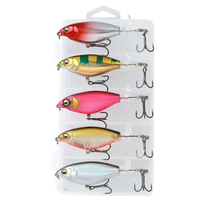 Bionic Fishing Lure Set with 3 Hooks & 360° Propeller Blade