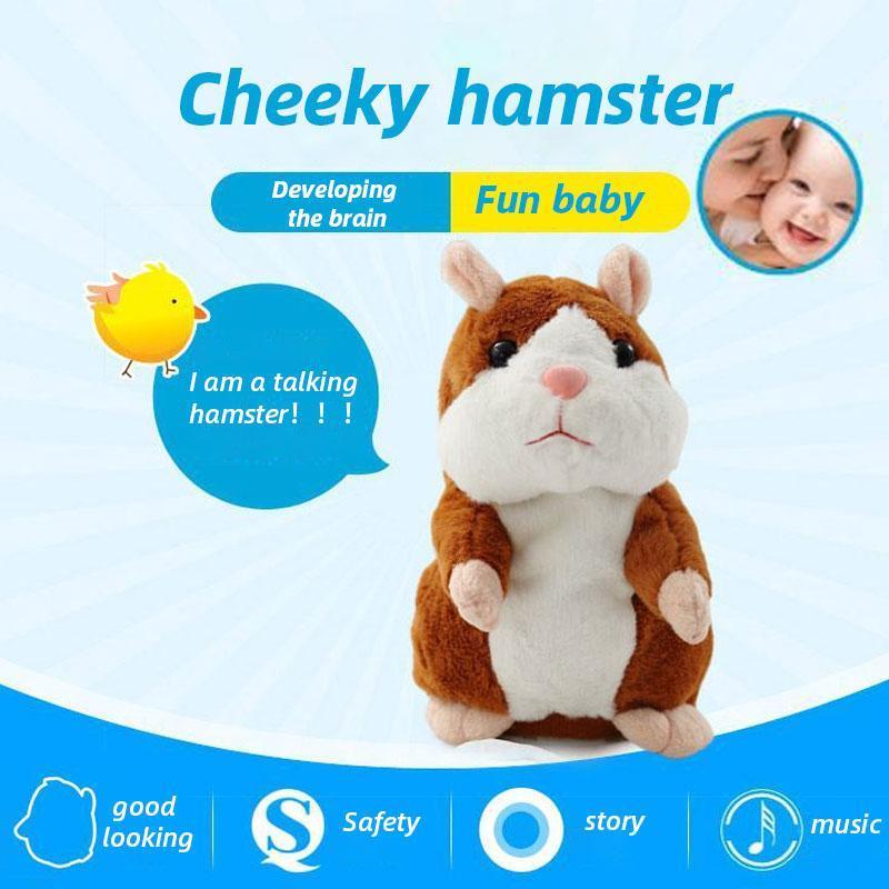 🐹 50% Off Now ✨ Talking Hamster Plush Toy — Repeats Your Voice & Bobs Its Head 🎁