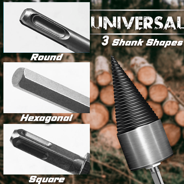 🪓 LIMITED-TIME 50% OFF! ⚡ Firewood Auger Drill Bit – Labor-saving, Efficient, Heavy-duty ✨