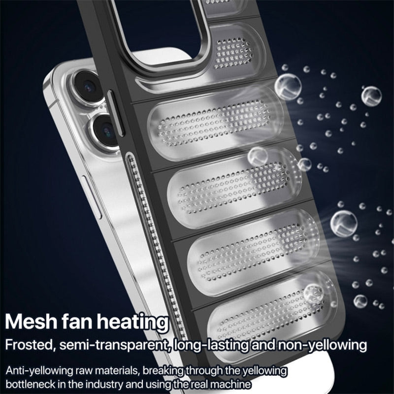 💥( iPhone 16 is coming ! )Limited Time 50% OFF💥Breathable  Phone Case with Cooling Ports for iPhone 16-13 Series