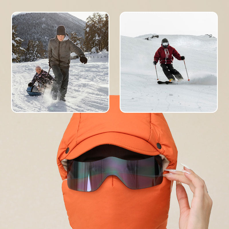 Windproof Full Cover Outdoor Riding Mask with Glasses