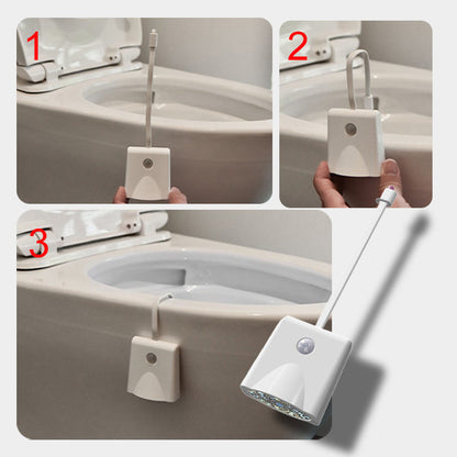 Waterproof LED Rechargeable Toilet Smart Night Light