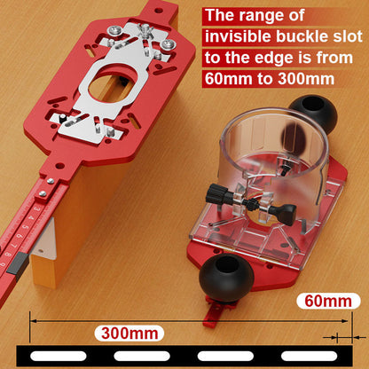 🌟 Multi-Function Aluminum Router Base: 3-in-1 Solution for Trimming, Rounding, and Grooving! ✂️🔧✨